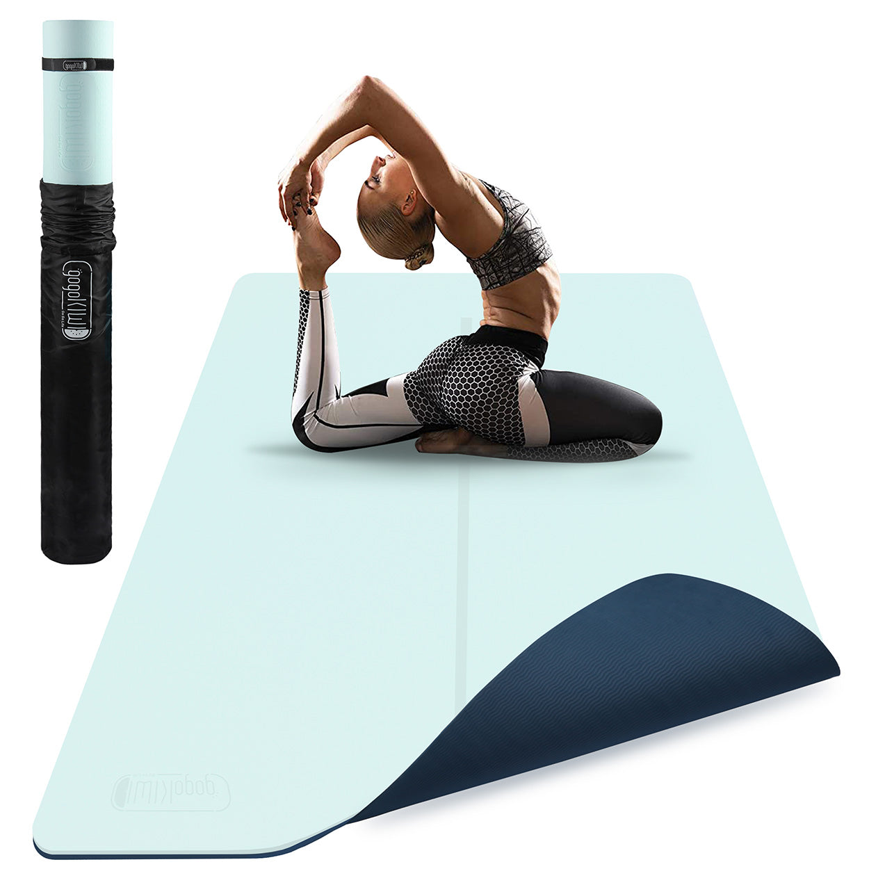 side of yoga mat