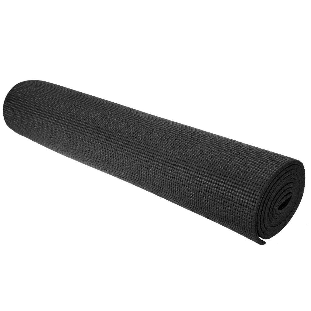 roll up a yoga mat