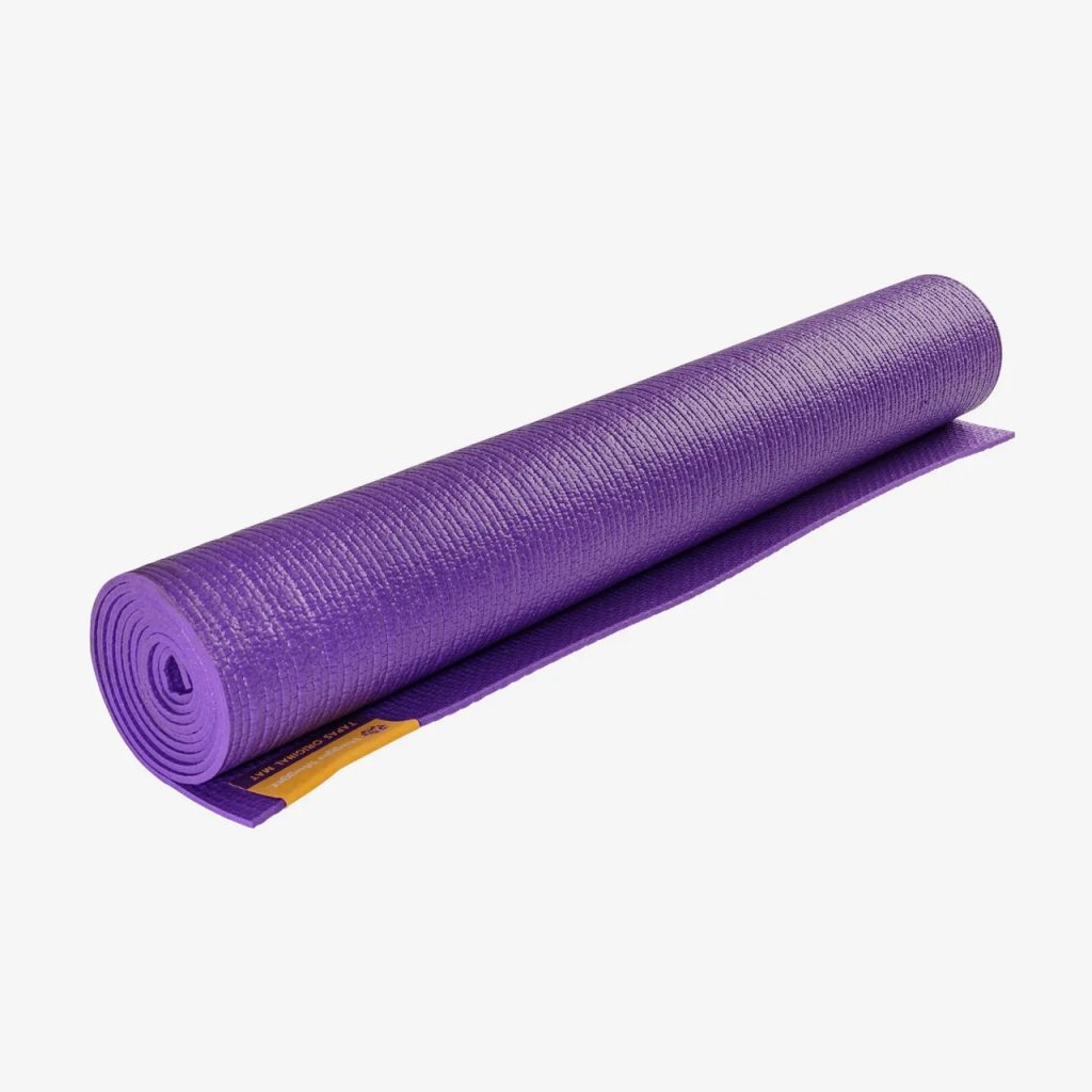 roll up a yoga mat