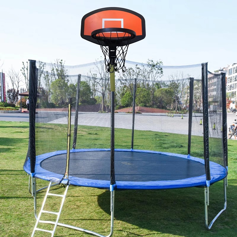 trampoline basketball hoop