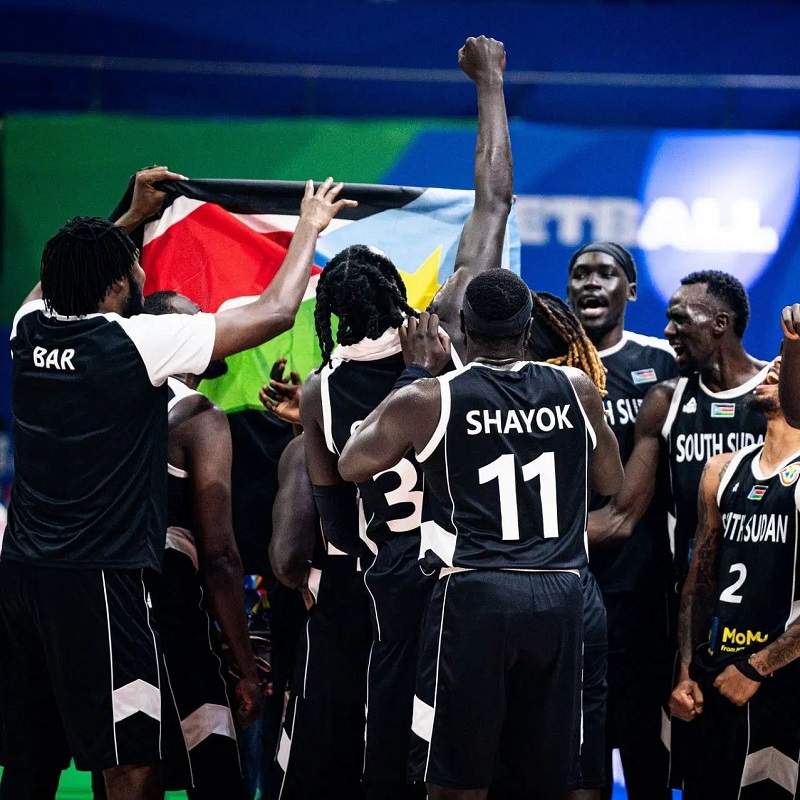 south sudan basketball celebrations